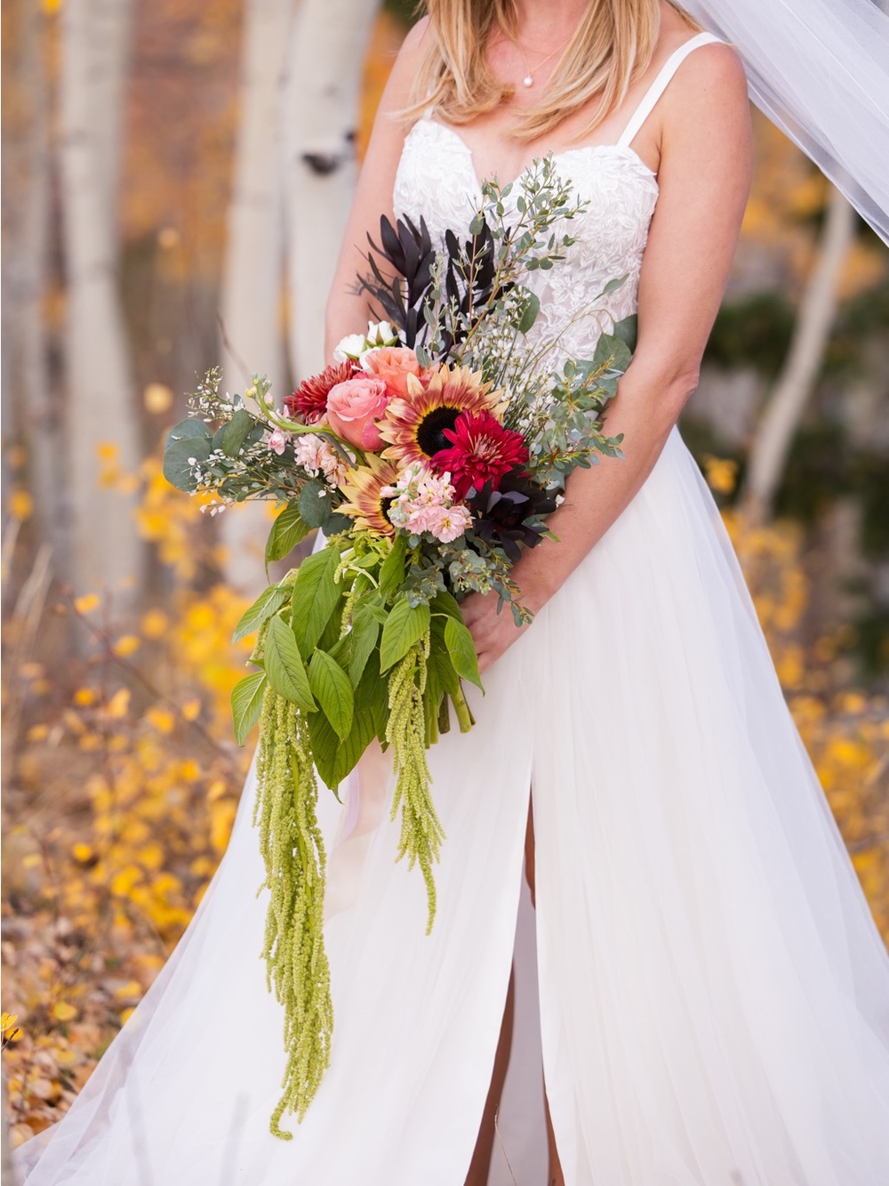 Ivory Lace Wedding Dress with Slit — Size 4 OBO
